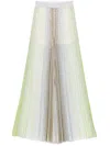 Missoni Vertical Stripe Trousers With Shimmering Textures In Green