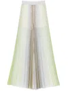 Missoni Vertical Stripe Trousers With Shimmering Textures In Grün