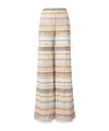 Missoni Patterned Palazzo Pants Trousers Multicolor In Nude