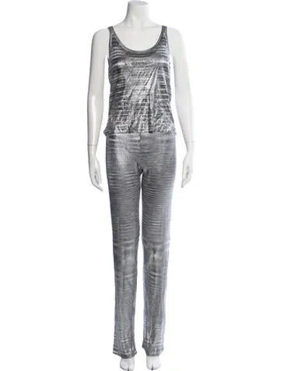 Pre-owned Missoni Striped Pant Set In Gray