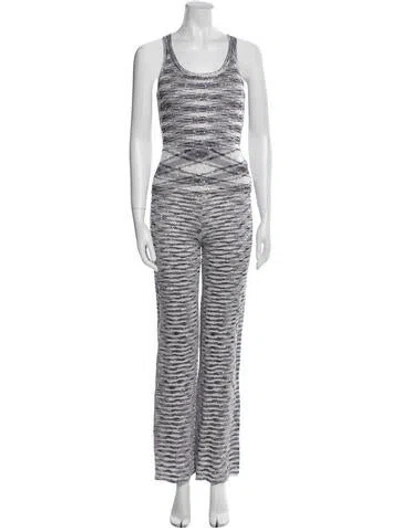 Pre-owned Missoni Striped Pant Set In White