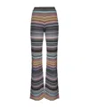 Missoni Light Yellow Viscose Polyamide Elastan Pants In Multi