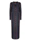 Missoni Striped-pattern Sequin-embellishment Cardigan In Blue