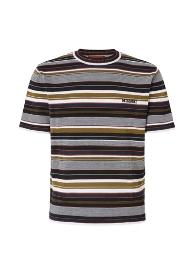 Missoni Striped-pattern T-shirt In Multi