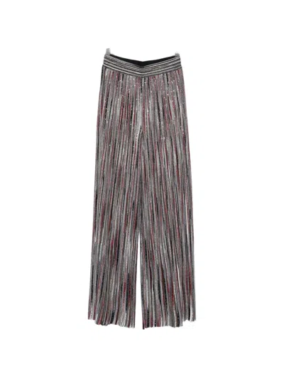 Missoni Striped-pattern Trousers In Neutral