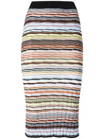 MISSONI STRIPED PENCIL SKIRT