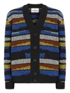 Missoni Cardigan Aus Reiner Wolle Mit Intarsienmuster In Black
