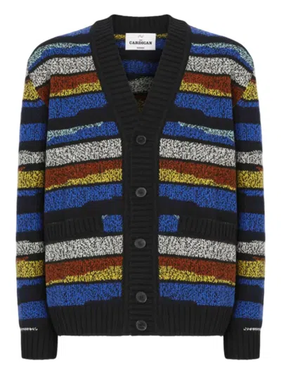 MISSONI STRIPED POCKET CARDIGAN