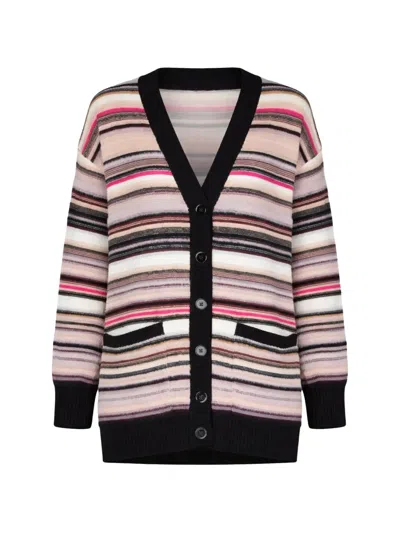 Missoni Striped Pockets Cardigan In Multi