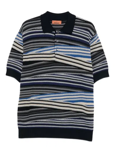Missoni Striped Polo In Multi