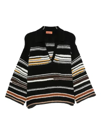 MISSONI STRIPED POLO TOP