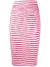 Missoni High-waisted Bodycon Knit Skirt In Pink