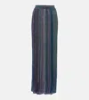 Missoni Striped Embellished Metallic-knit Maxi Skirt In Multicoloured