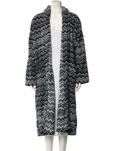 Pre-owned Missoni Striped Robe In Black