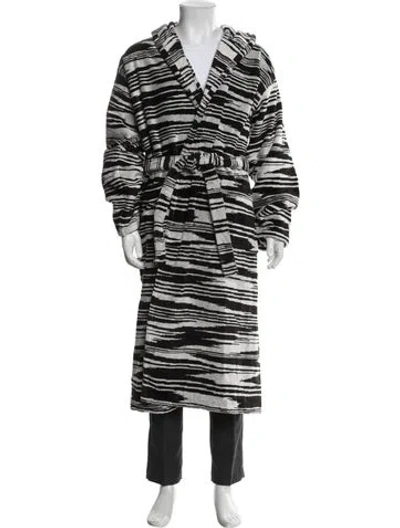 Pre-owned Missoni Striped Robe In Black