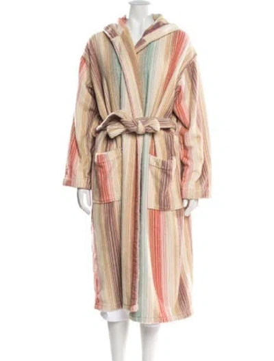 Pre-owned Missoni Striped Robe In Neutral