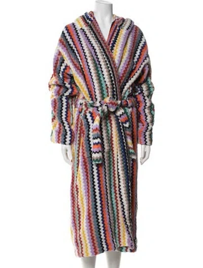 Pre-owned Missoni Striped Robe In Red