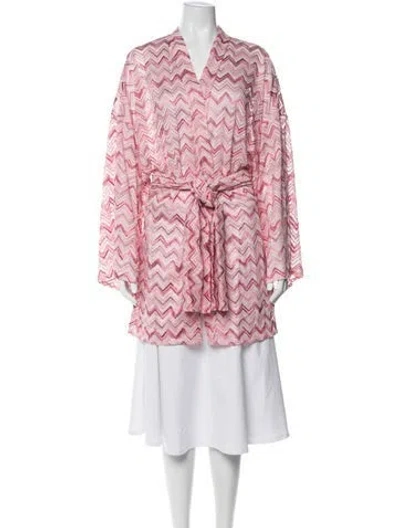 Pre-owned Missoni Striped Robe In Red