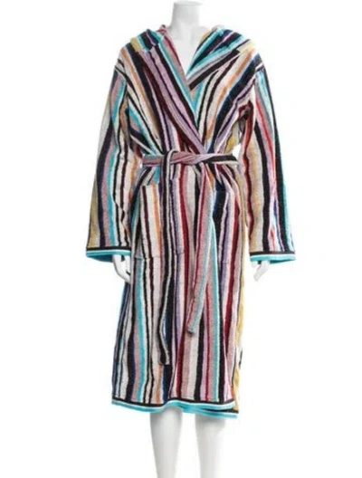 Pre-owned Missoni Striped Robe W/ Tags In Multicolor