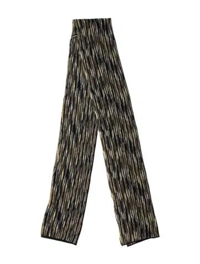 Pre-owned Missoni Striped Scarf In Black
