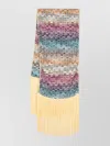 Missoni Striped Scarf Fringed Edge