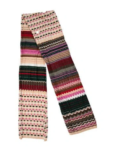 Pre-owned Missoni Striped Scarf In Multi
