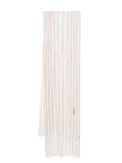 Missoni Striped Scarf In Neutrals