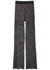 Missoni Striped Sequin-embellished Knitted Trousers In Black
