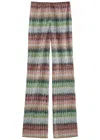 Missoni Striped Sequin-embellished Knitted Trousers In Multicoloured