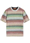 Missoni Women Embroidered Viscose Blend T-shirt In Multicoloured