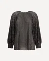 Missoni Striped Sequined Blouse In Black