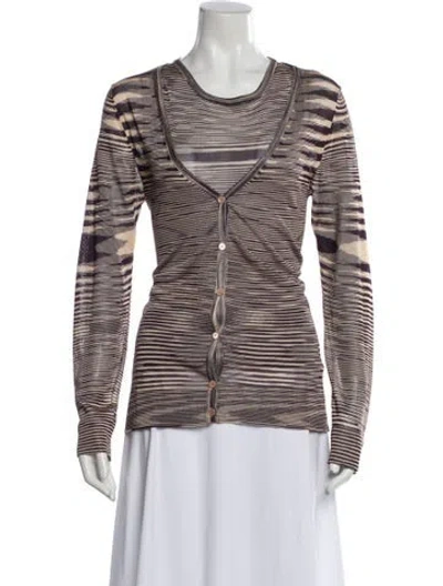 Pre-owned Missoni Striped Set In Gray