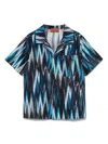 Missoni Striped Shirt In Blue