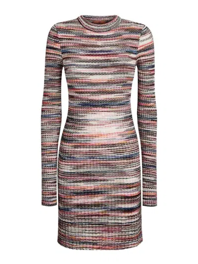 Missoni Striped Short Dress In Multi