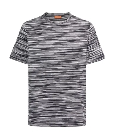 MISSONI MISSONI STRIPED KNITTED CREWNECK T-SHIRT