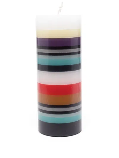 Missoni Striped Single-wick Candle In 白色