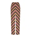 Missoni Chevron Slits Maxi Skirt In Multicolor