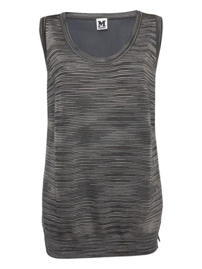 Pre-owned Missoni Striped Sleeveless Top In Blue