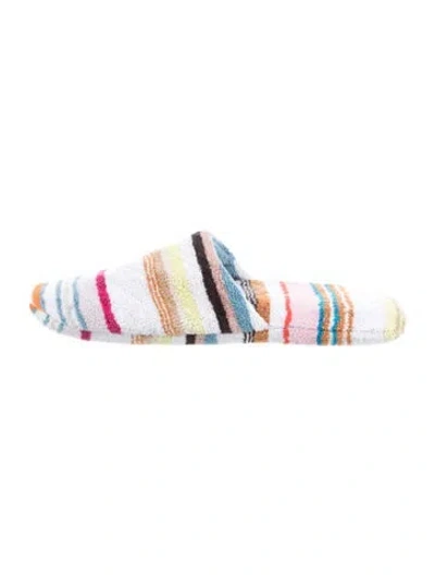 Pre-owned Missoni Striped Slippers In Multicolor
