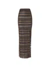 Missoni Striped Split Skirt In Multi