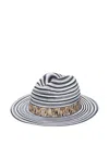 Missoni Striped Straw Sun Hat In Black