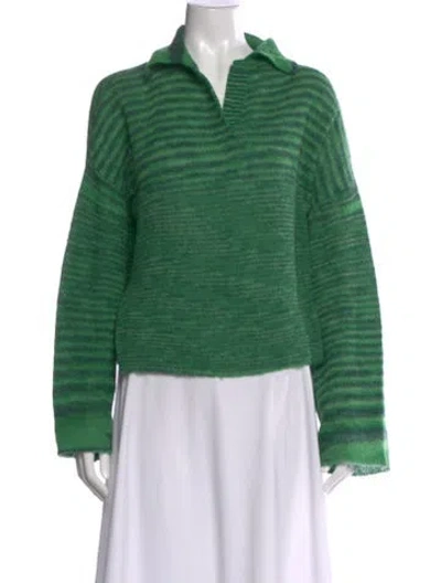 Pre-owned Missoni Striped Sweater In Green
