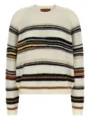 Missoni Stripes Intarsia Sweater Sweaters And Cardigans White In Neutral
