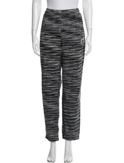 Pre-owned Missoni Striped Sweatpants In Black
