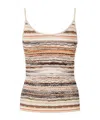 Missoni Wave Pattern Top Tops Multicolor In Nude
