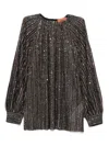 Missoni Textured Brown And Black Striped Sweater In Black