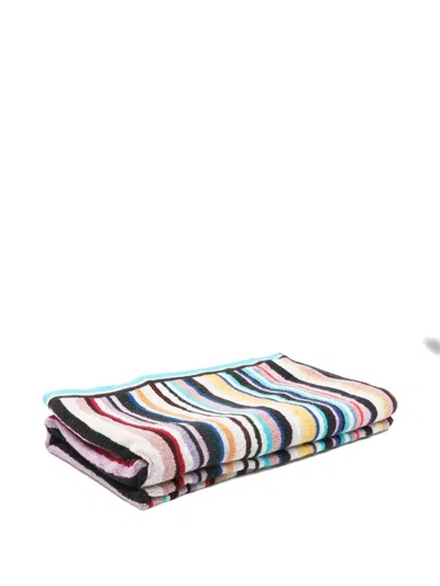 Missoni Striped Towel In White