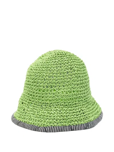 Missoni Striped Trim Bucket Hat In Green