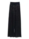 Missoni Wide-leg High Waist Striped Sequin Trousers In Black