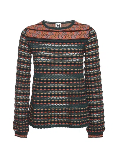 Pre-owned Missoni Striped T-shirt In Neutrals